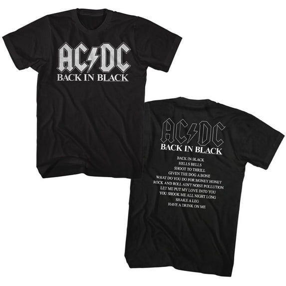 AC/DC Bnb Album Black Adult T-Shirt 2Xlt ***F&B***