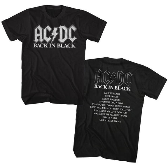 AC/DC Bnb Album Black Adult T-Shirt 3Xlt ***F&B***