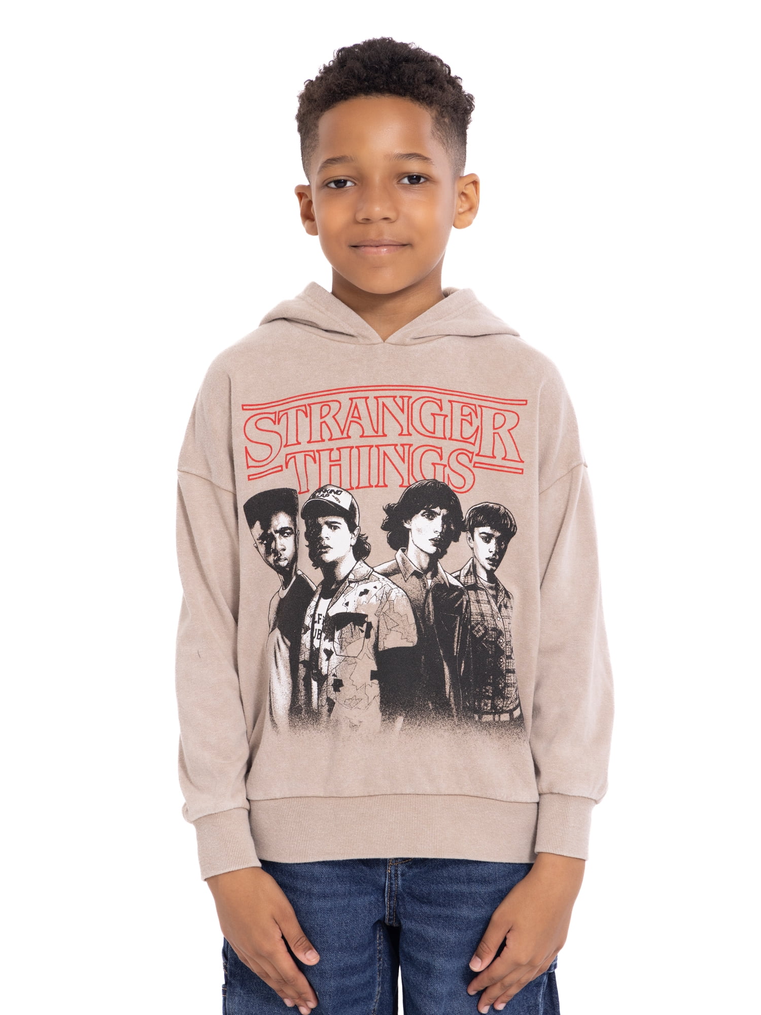 AC DC Boys Retro Graphic Long Sleeve Mineral Washed Hooded Sweatshirt ...