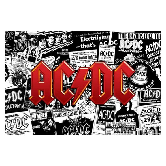 AC/DC "Collage" Album Poster