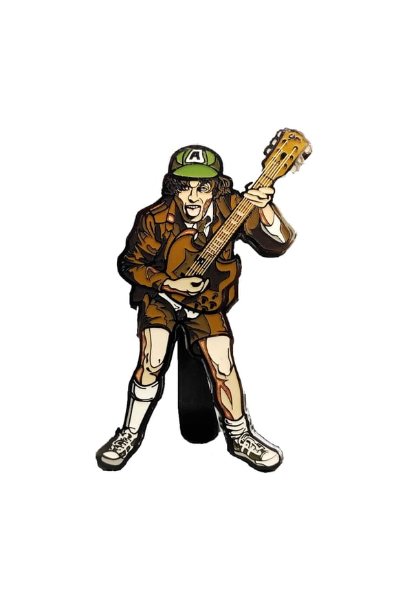 AC/DC Collectible 2017 Handpicked FiGPiN #17 Angus Young Figure High Voltage Pin