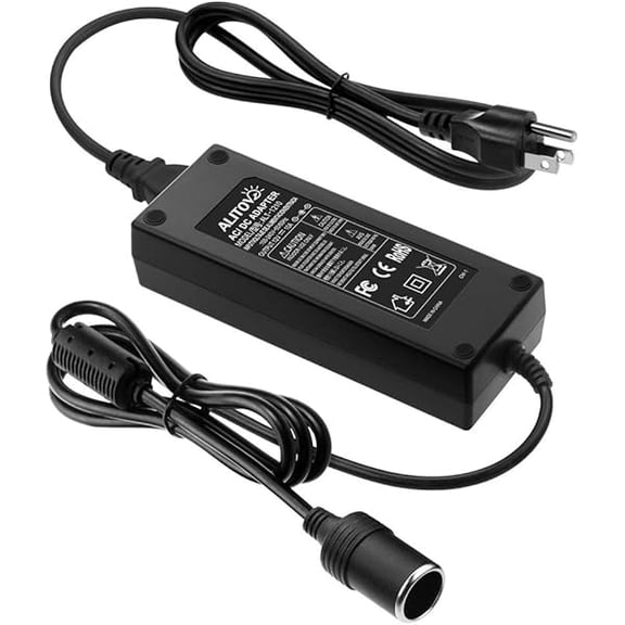 AC to DC Converter 110V to 12V 10A 120W Power Supply Car Cigarette Lighter Adapter to Wall Plug AC to DC Adapter for Car Vacuum Cleaner Inflator Refrigerator Cooler and Other Car Devices