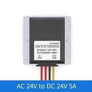 AC-DC Converter AC 24V to DC 24V Converter 5A Voltage Regulator Power Converter