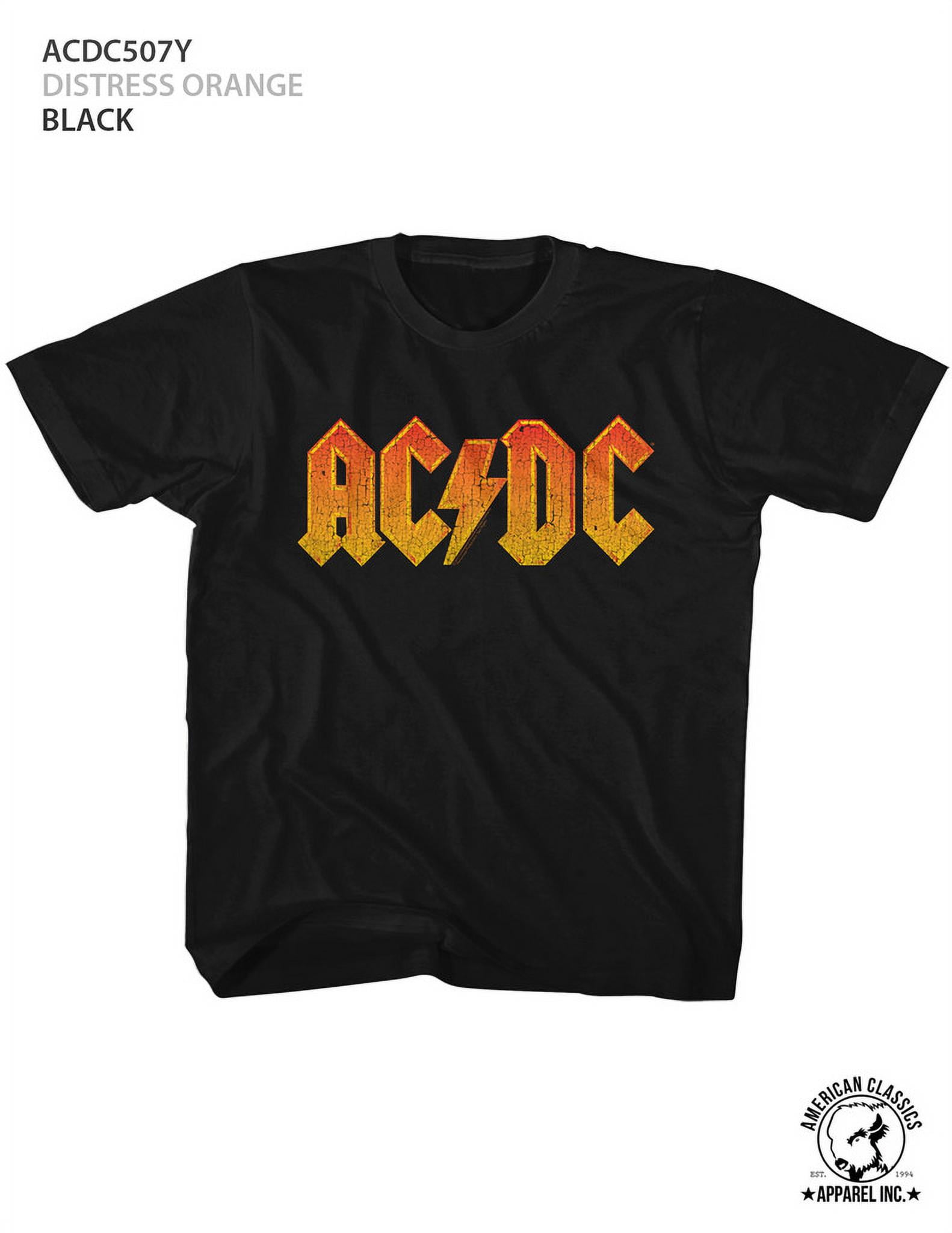AC/DC Distressed Orange Black Children's T-Shirt - Walmart.com