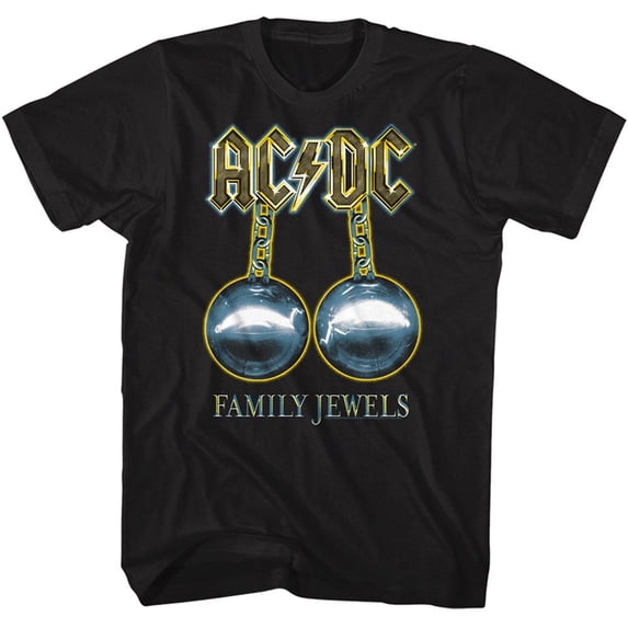 AC/DC Family Jewels Black Adult T-Shirt 2Xlt