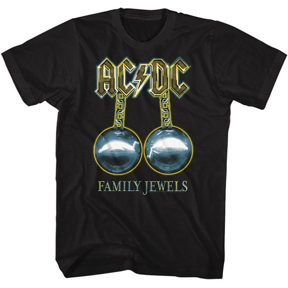 AC/DC Family Jewels Black Adult T-Shirt