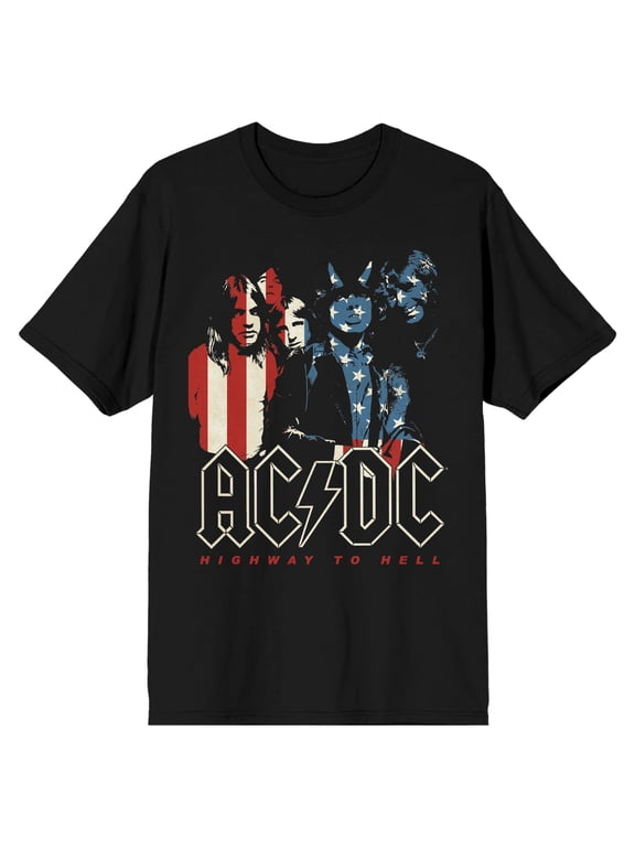 AC/DC Flag Black T-Shirt-XL