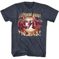 thumbnail image 1 of AC/DC For Those About To Rock Navy Heather Adult T-Shirt, 1 of 3