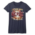 thumbnail image 1 of AC/DC For Those About To Rock Navy Junior Women's T-Shirt, 1 of 2