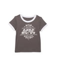 thumbnail image 1 of AC/DC Girls Short Sleeve Ringer Graphic Tee, Sizes 4-16, 1 of 3