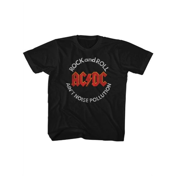 AC/DC Hard Rock Band Rock n Roll Ain't Noise Pollution Album Youth T-Shirt Tee