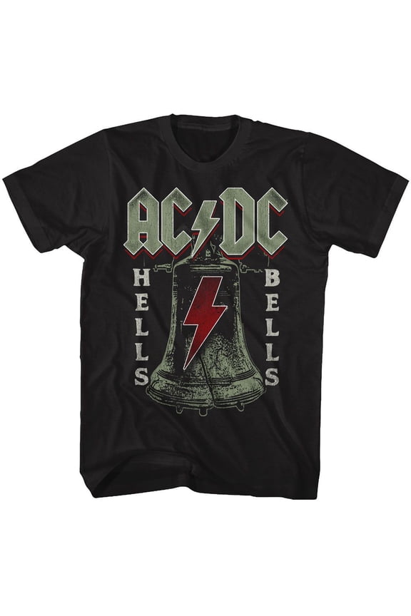AC/DC Hells Bells Black Adult T-Shirt L