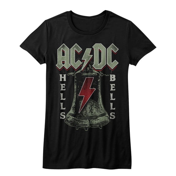 AC/DC Hells Bells Black Women's T-Shirt Xl