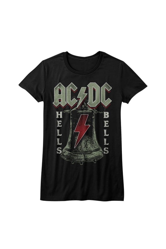 AC/DC Hells Bells Black Women's T-Shirt Xl