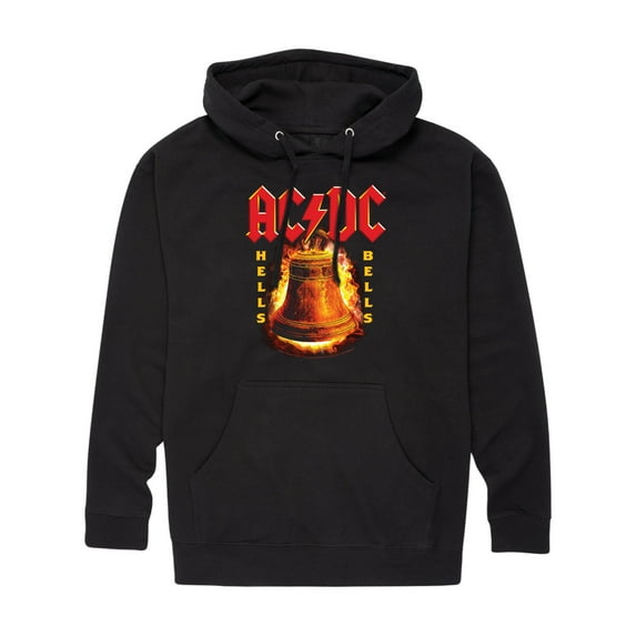 AC/DC - Hells Bells Flames - Men's Fleece Pullover Hoodie
