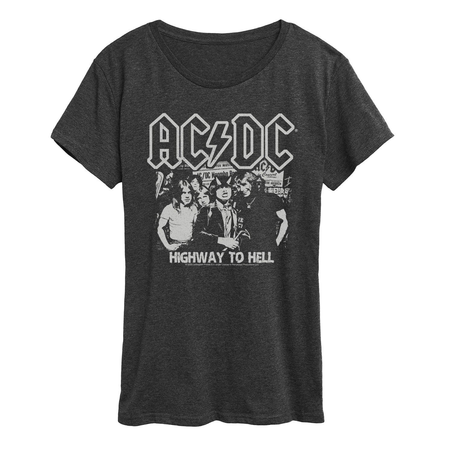 AC/DC - Hellway - Women's Short Sleeve Graphic T-Shirt - Walmart.com