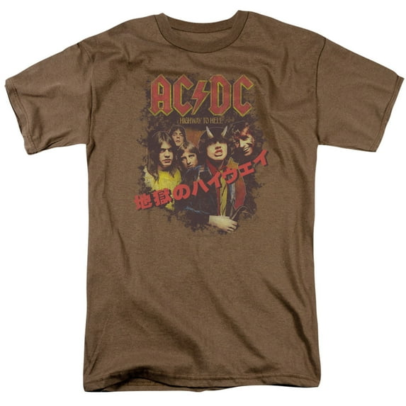 AC/DC Highway Kanji Adult 18/1 T-ShirtSafari Green