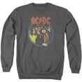 thumbnail image 1 of AC/DC Highway To Hell Adult Crewneck Sweatshirt Charcoal, 1 of 2