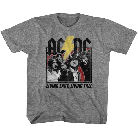 AC/DC Highway To Hell Lyrics Graphite Heather Children's T-Shirt