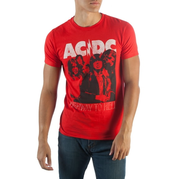 AC/DC Highway To Hell Red Fan Tour T-shirt-Large