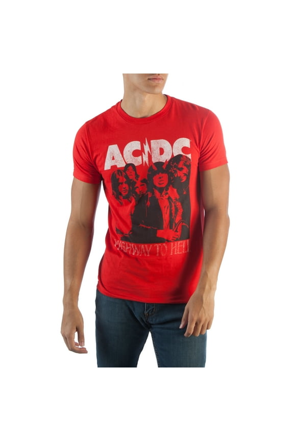 AC/DC Highway To Hell Red Fan Tour T-shirt-Large