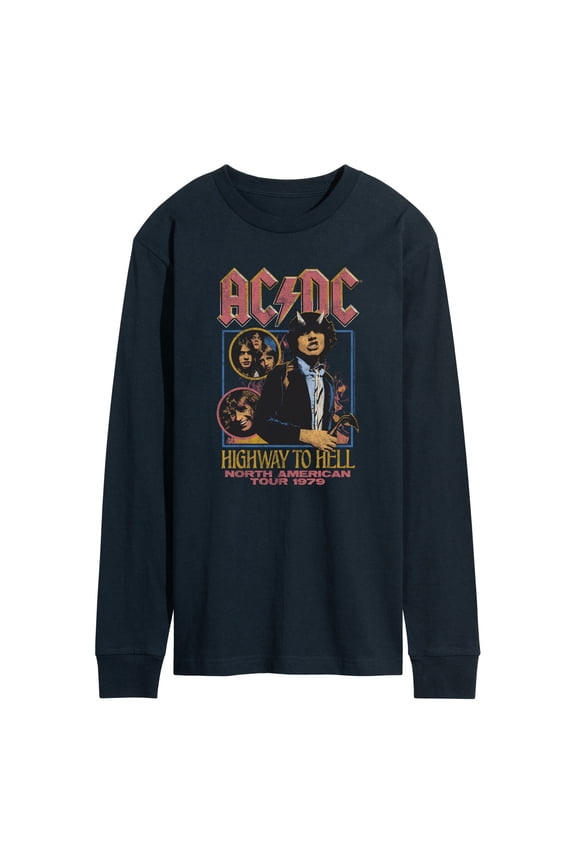 AC/DC - Highway Tour - Men's Long Sleeve Graphic T-Shirt