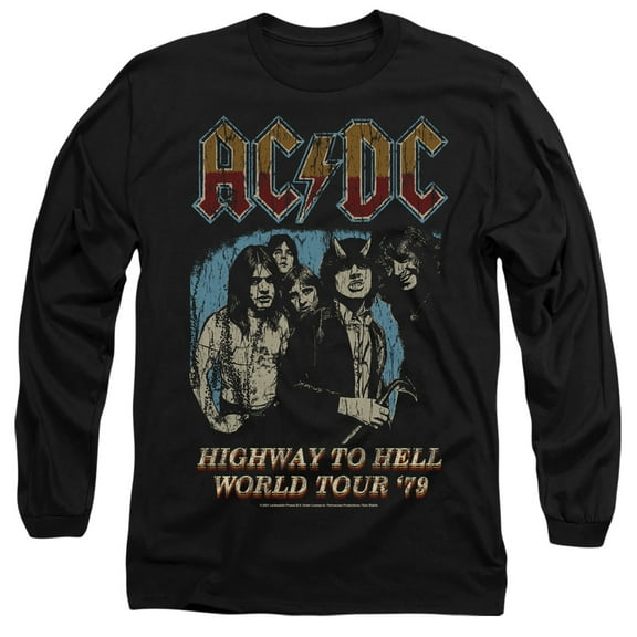 AC/DC Highway World Tour '79 Unisex Adult Long-Sleeve T-Shirt Black