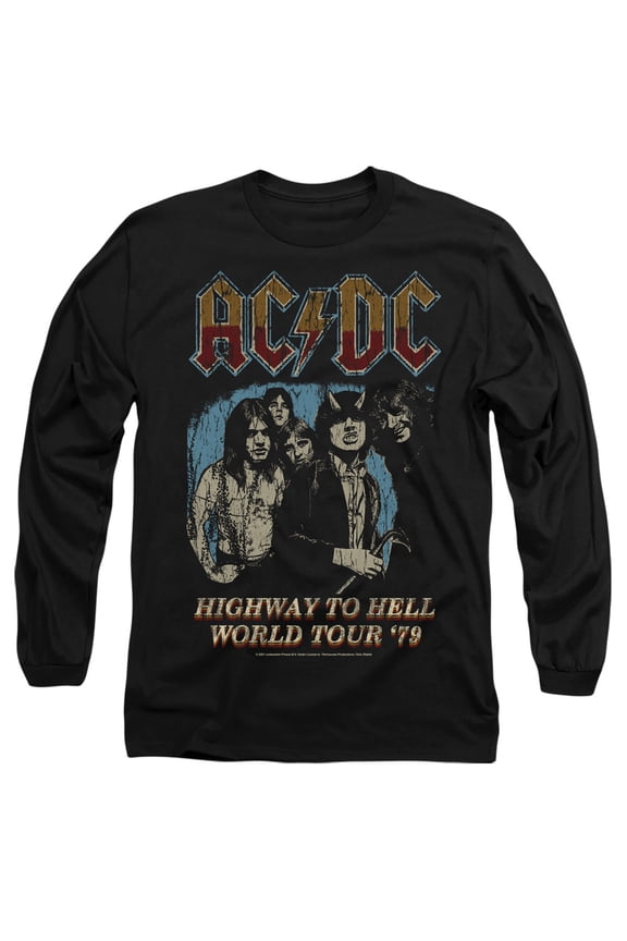 AC/DC Highway World Tour '79 Unisex Adult Long-Sleeve T-Shirt Black