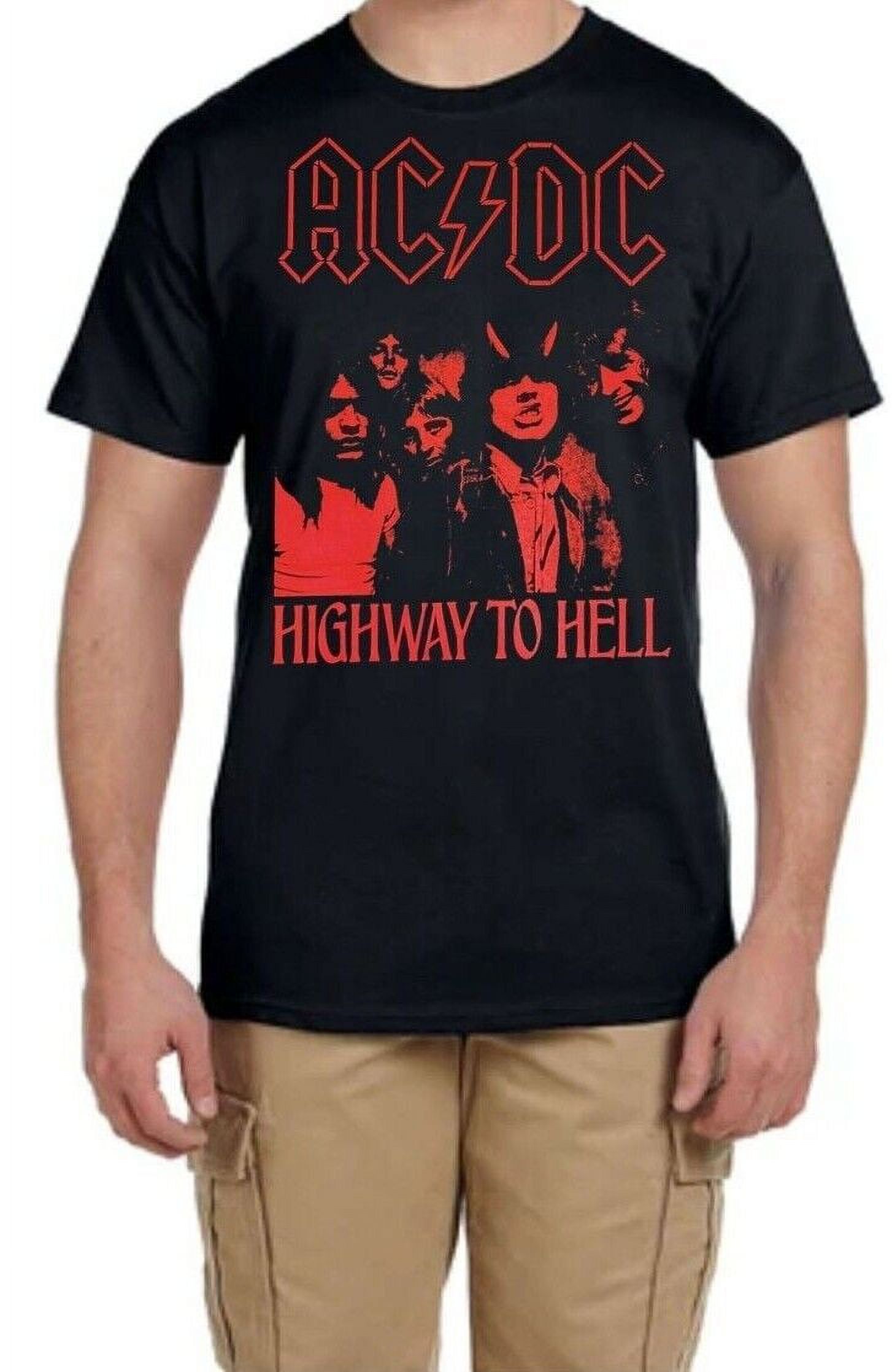 AC/DC Highway to Hell R Rock Band Black T Shirt