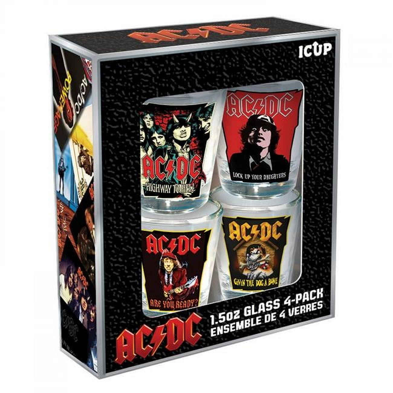 AC/DC Icons Shot Glass Set 4-Pack - Walmart.com
