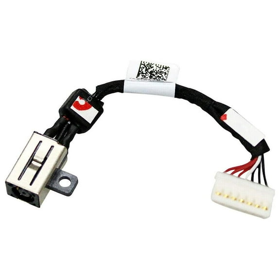 AC DC Jack Power Plug in Charging Port Connector Socket with Wire Cable Harness Replacement for Dell Precision 5530 P56F002 5520 P56F001 Laptop 64TM0