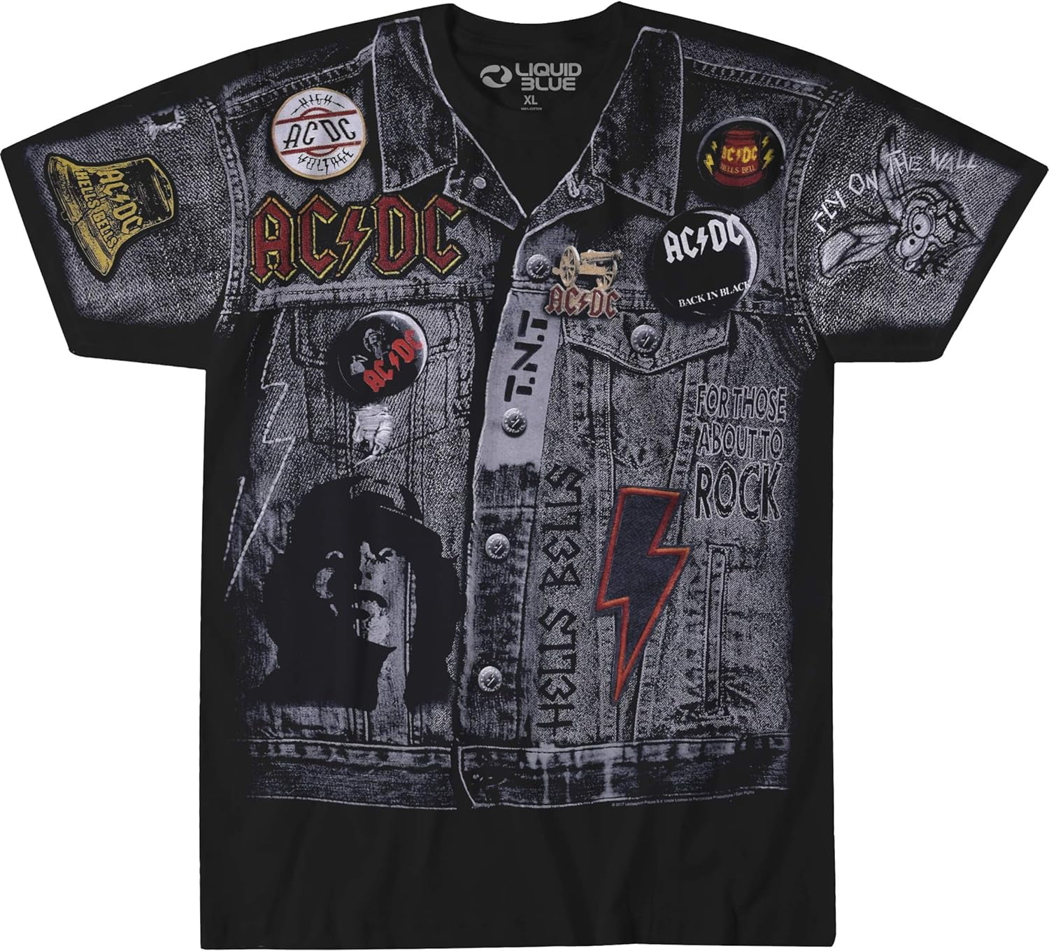 AC/DC - Jacket Mens T Shirt - Walmart.com
