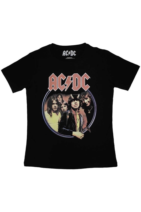 AC/DC Ladies T-Shirt: Highway To Hell Circle