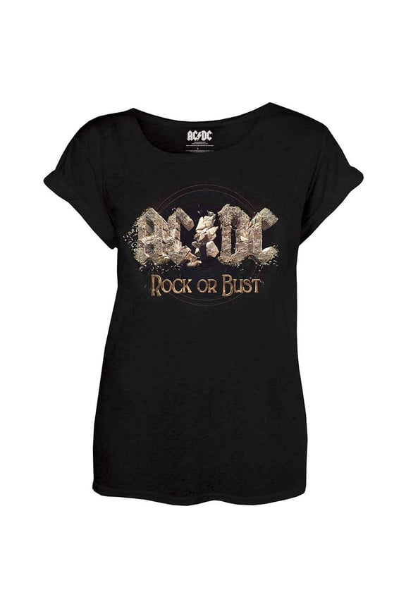 AC/DC Ladies T-Shirt: Rock or Bust (Medium)