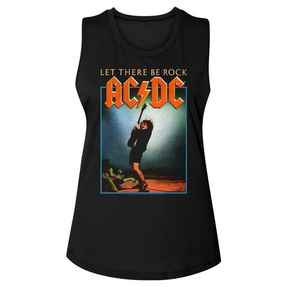 AC/DC Let There Be Rock Black Women's Muscle Tank Top T-Shirt