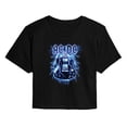 thumbnail image 1 of AC/DC - Lightning Guitar - Juniors Cropped Graphic T-Shirt, 1 of 4