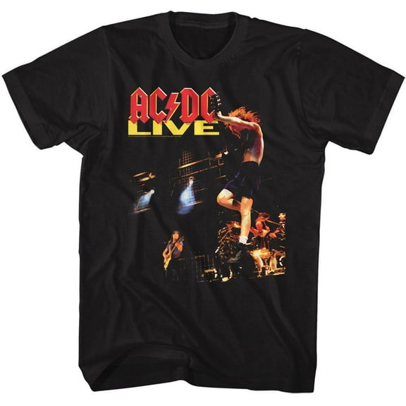AC/DC Live Black Adult T-Shirt Xlt