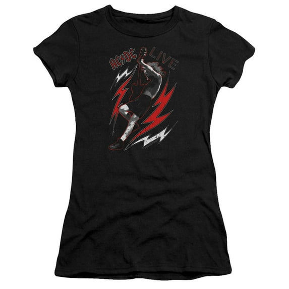 AC/DC Live Premium Junior Women's Sheer T-Shirt Black