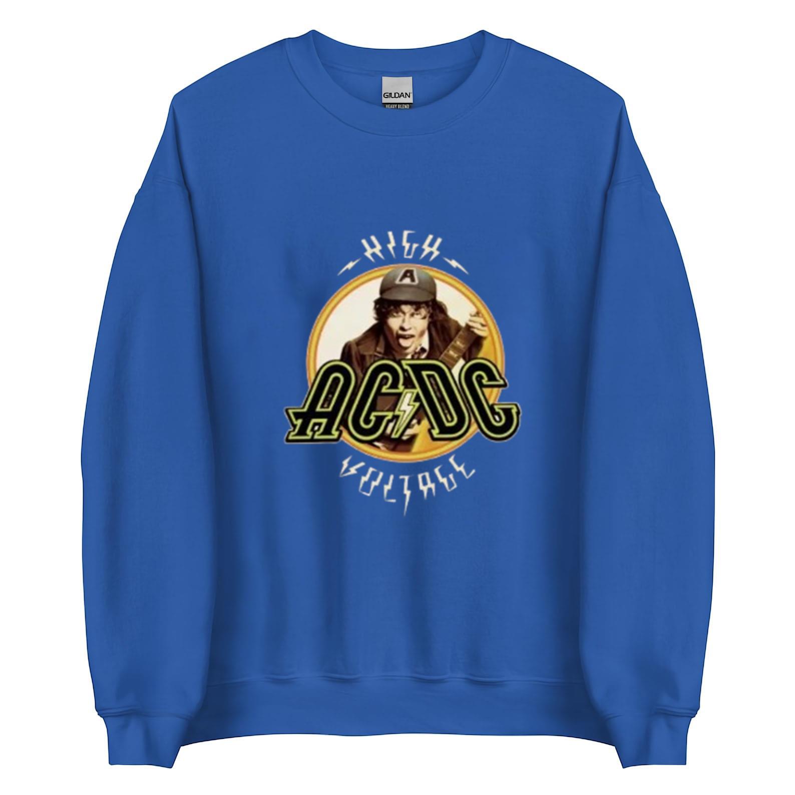 AC DC Logo High Voltage Album Angus Young Men's T-Shirt - Walmart.com