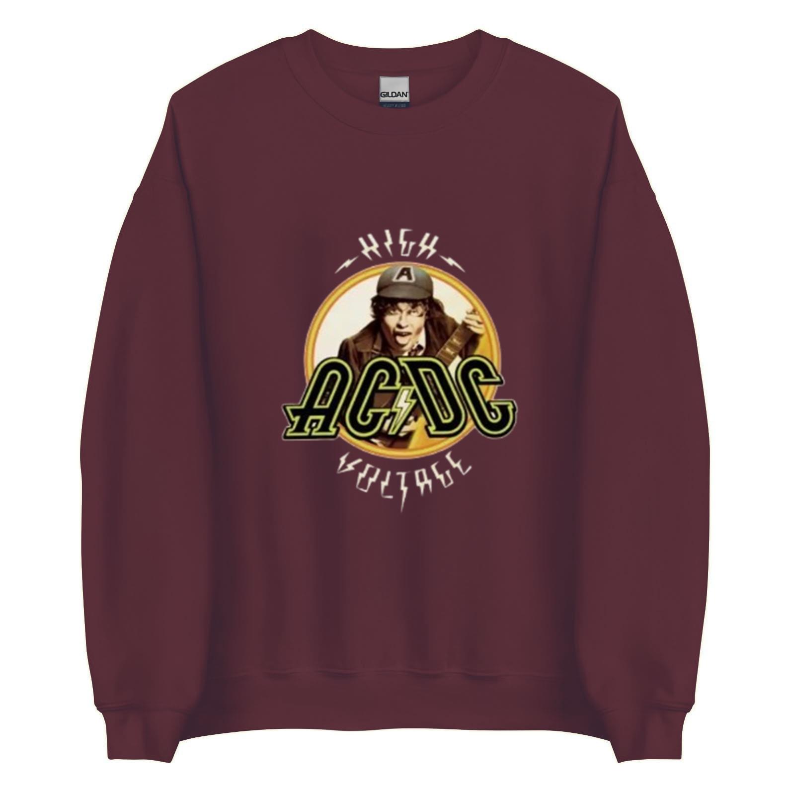 AC DC Logo High Voltage Album Angus Young Men's T-Shirt - Walmart.com