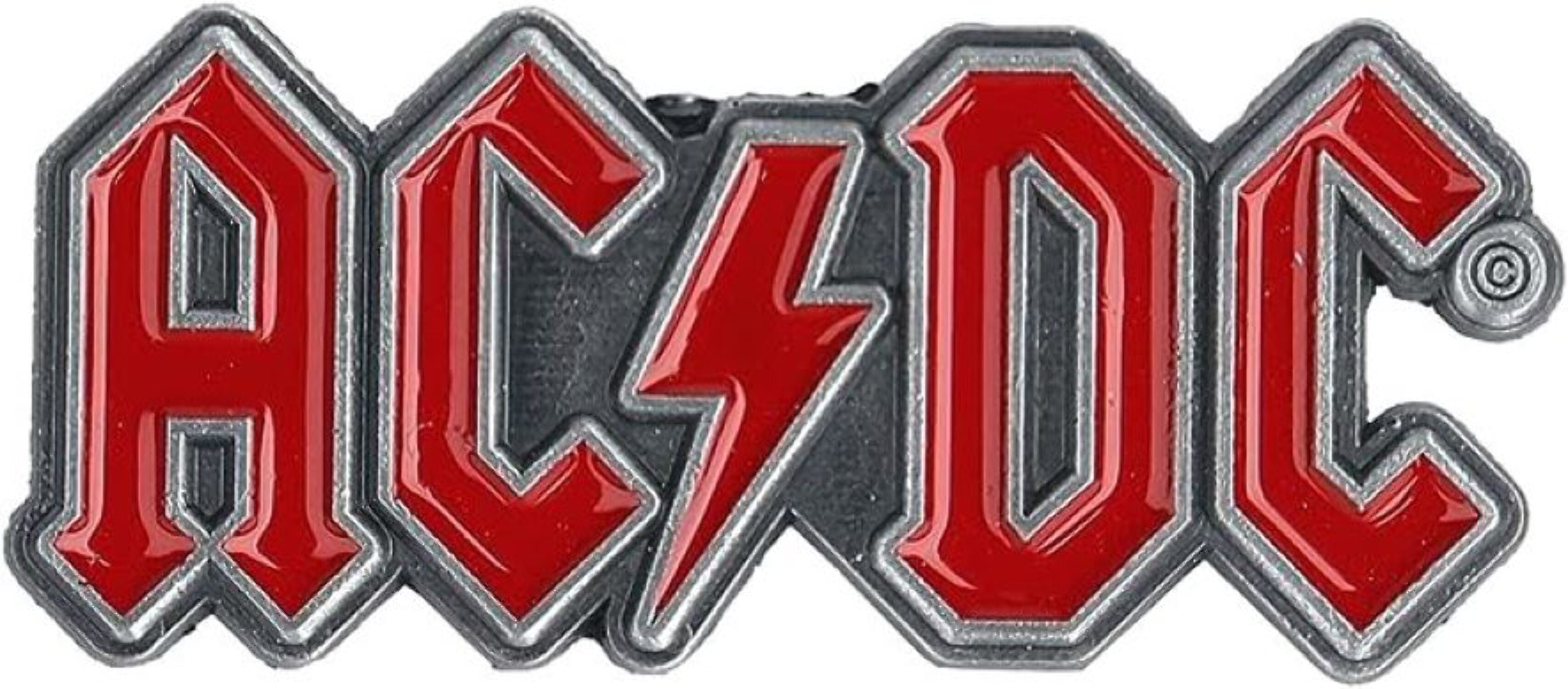 AC/DC Pin Badge classic Red Band Logo new Official Metal Lapel 4cm x 1 ...