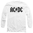 thumbnail image 1 of AC/DC Logo Raglan Unisex Adult Long-Sleeve T-Shirt White, 1 of 2