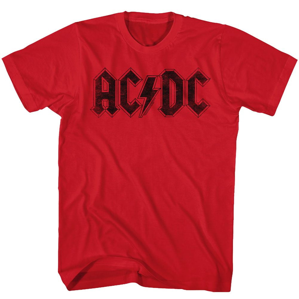 AC/DC Logo Red Adult T-Shirt M