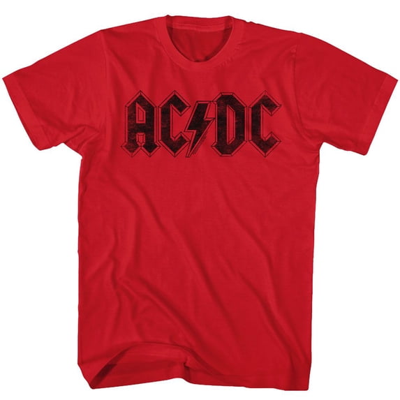 AC/DC Logo Red Adult T-Shirt