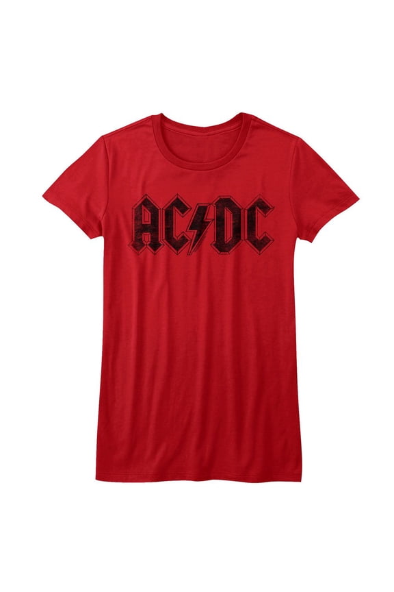 AC/DC Logo Red Women's T-Shirt Xl