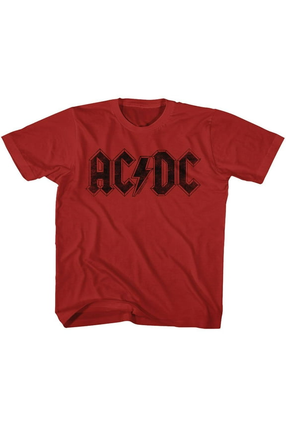 AC/DC Logo Red Youth T-Shirt M (10-12)