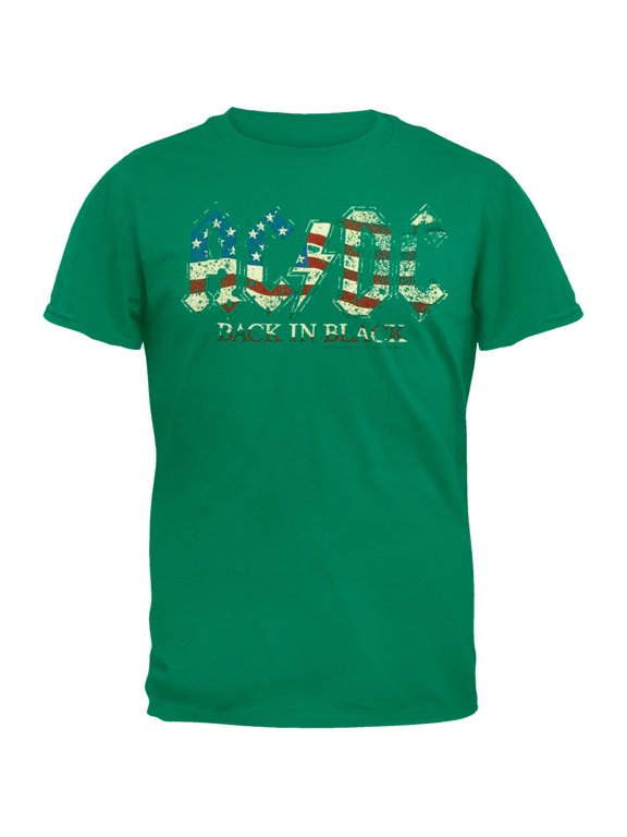 Men's Back In Black Flag Logo Short Sleeve T Shirt