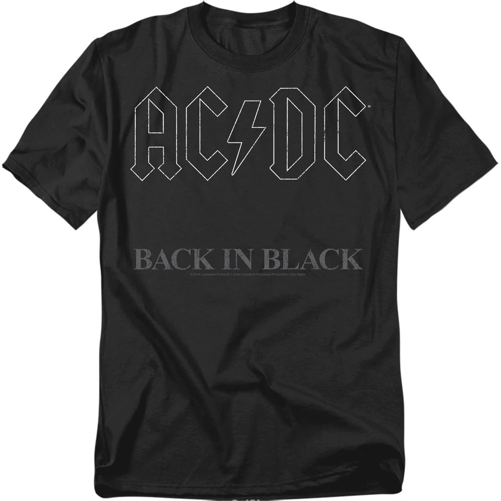 AC/DC Men's Back In Black T-shirt Black - Walmart.com