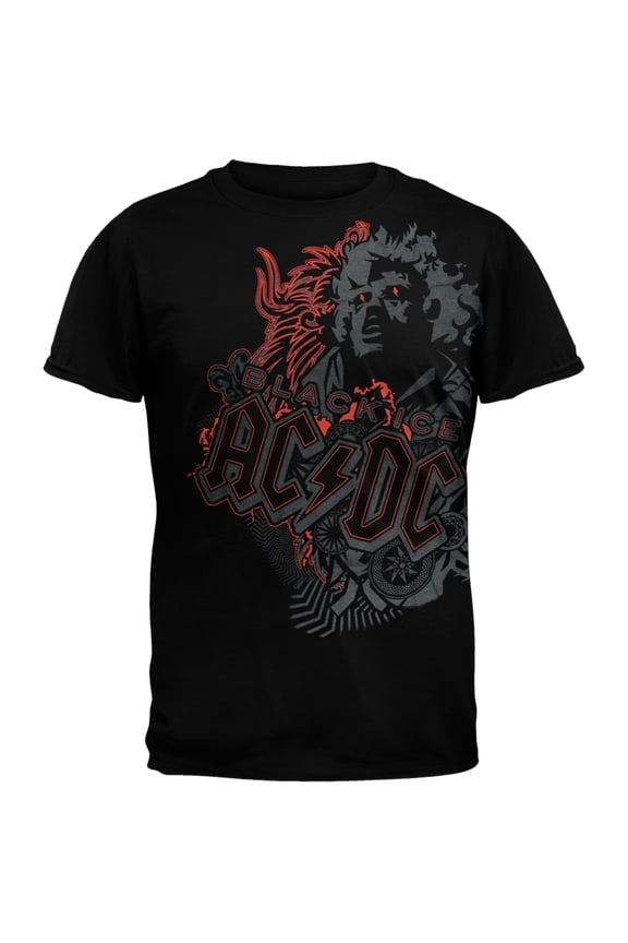 AC/DC Men's Black Angus Soft Short Sleeve T Shirt