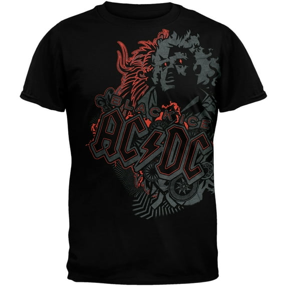 AC/DC Men's Black Angus Soft Short Sleeve T Shirt